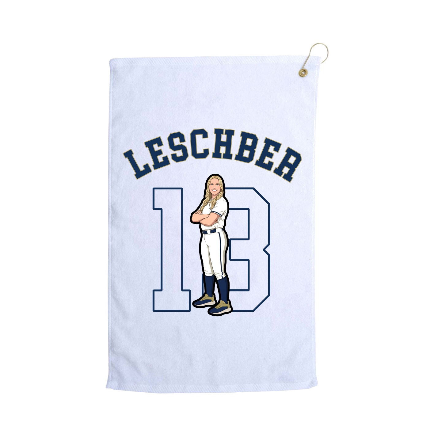 Golf Towel — Shirsey Arch in White