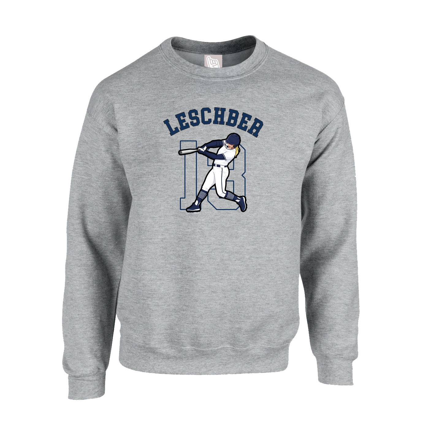 Fleece Crew — Shirsey Arch in Grey