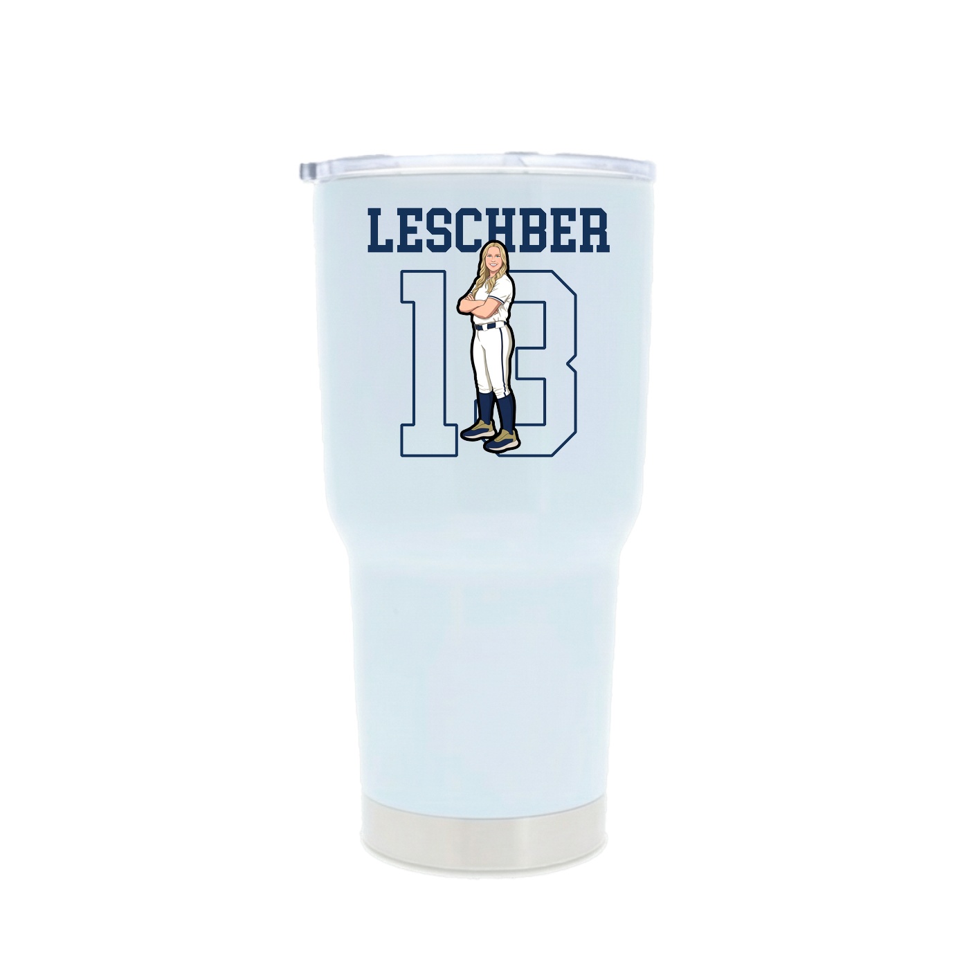30oz Stainless Steel Tumbler — Shirsey in White