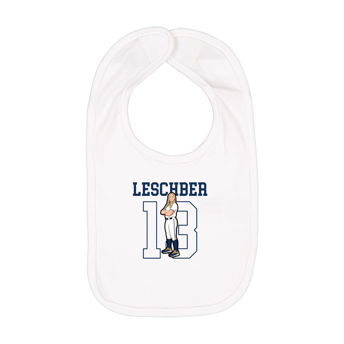 Infant Bib — Shirsey in White