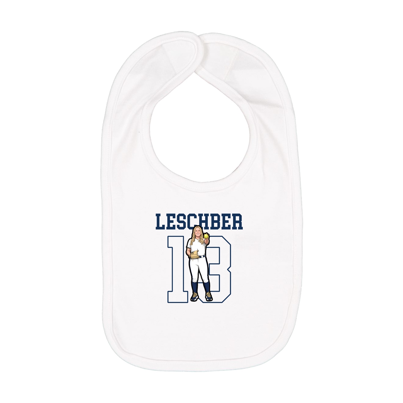 Infant Bib — Shirsey in White
