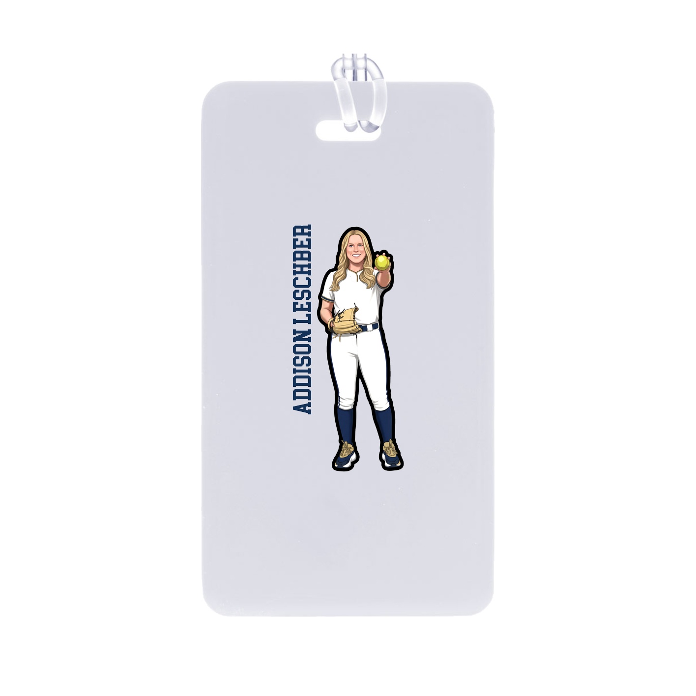 Bag Tag — Name Vertical in Classic