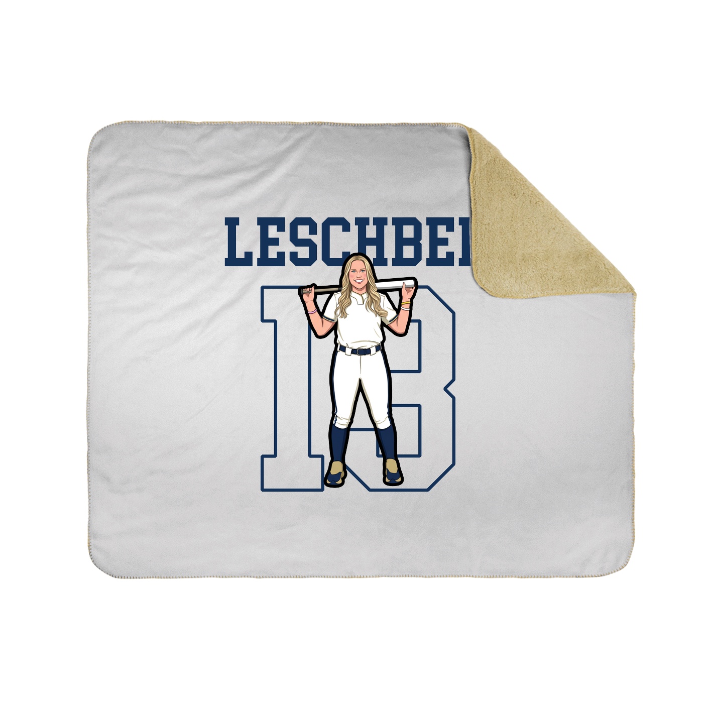 Throw Blanket — Shirsey in White