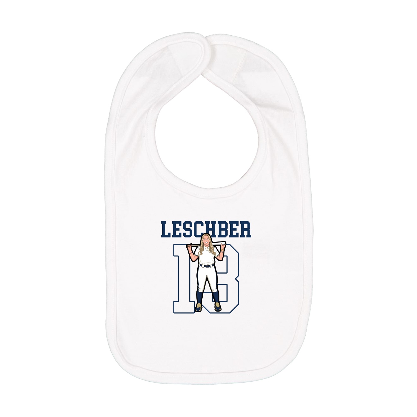 Infant Bib — Shirsey in White