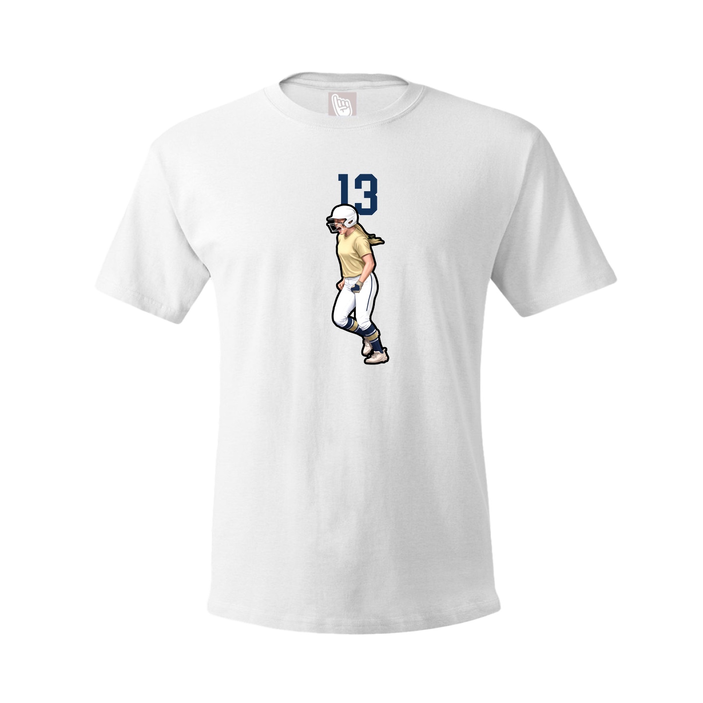 Tee — Number Top in White