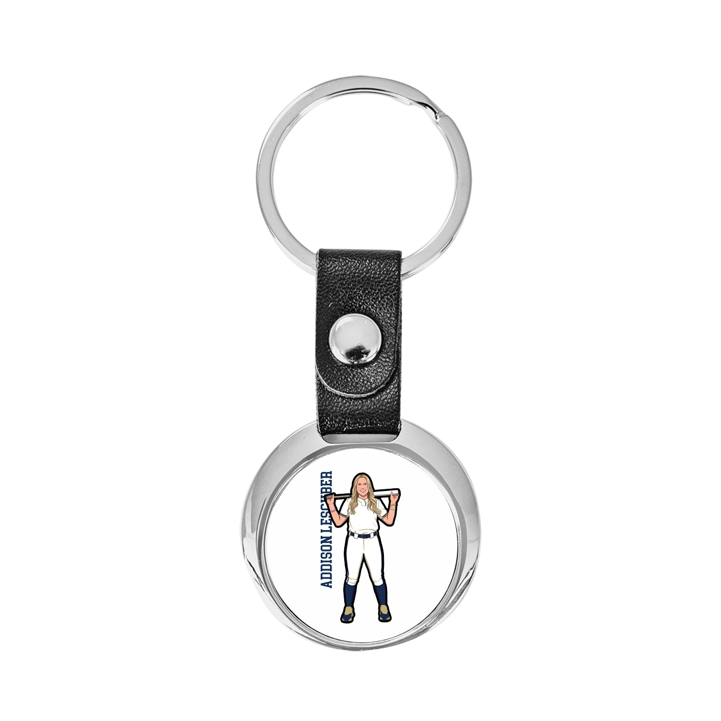 Key Chain — Name Vertical in Classic