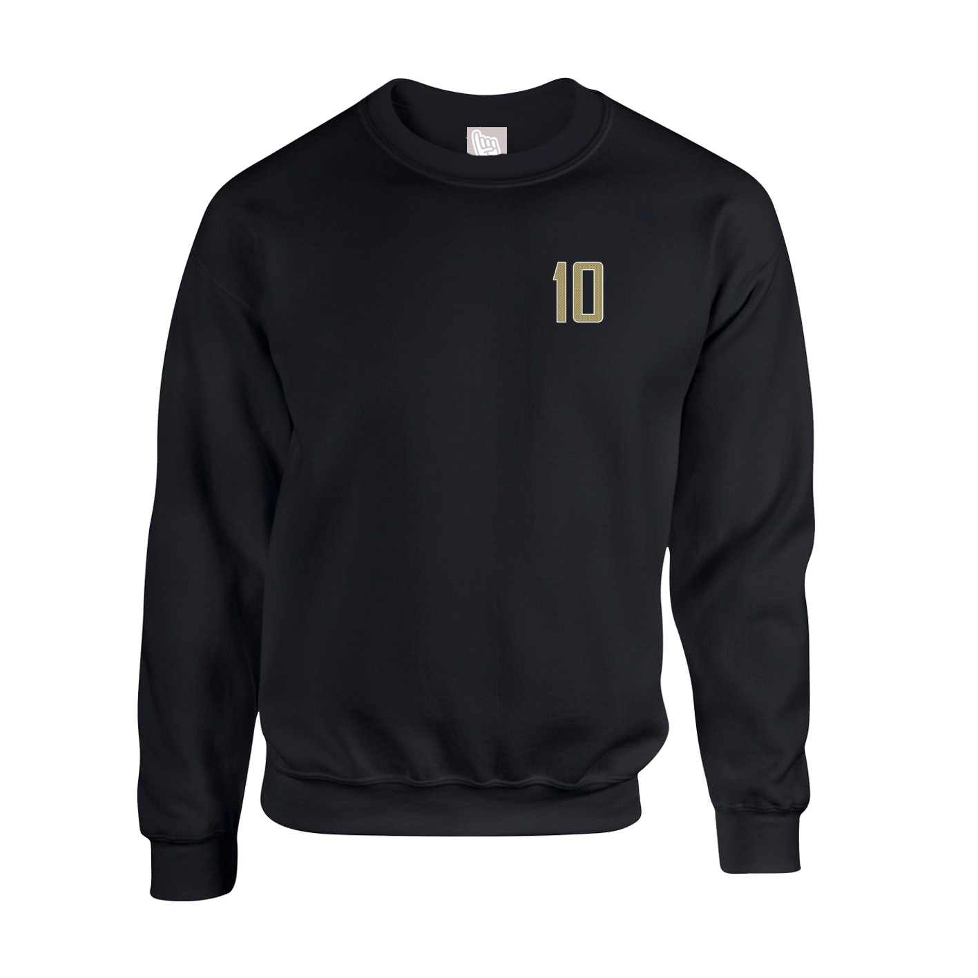 Fleece Crew — Front Shirsy in Black
