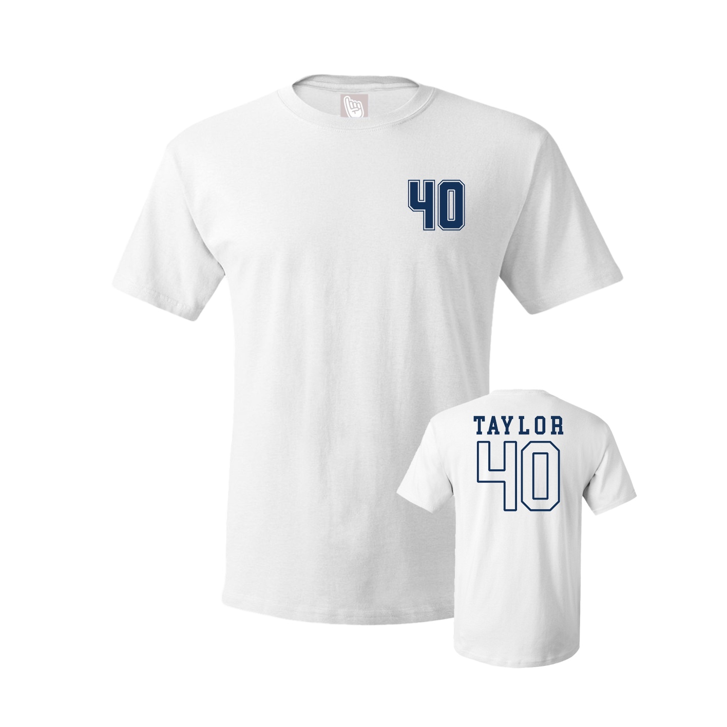 Youth Tee — Chest Back in White