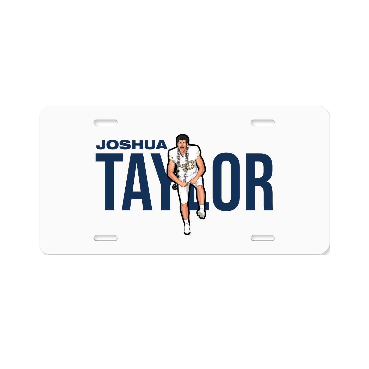 License Plate — Player Name in Classic