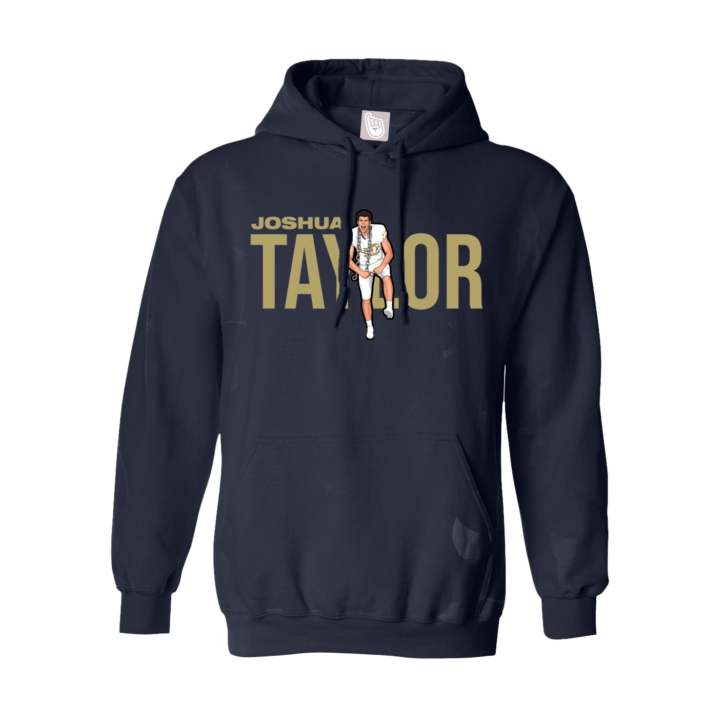 Hoodie — Player Name in Navy