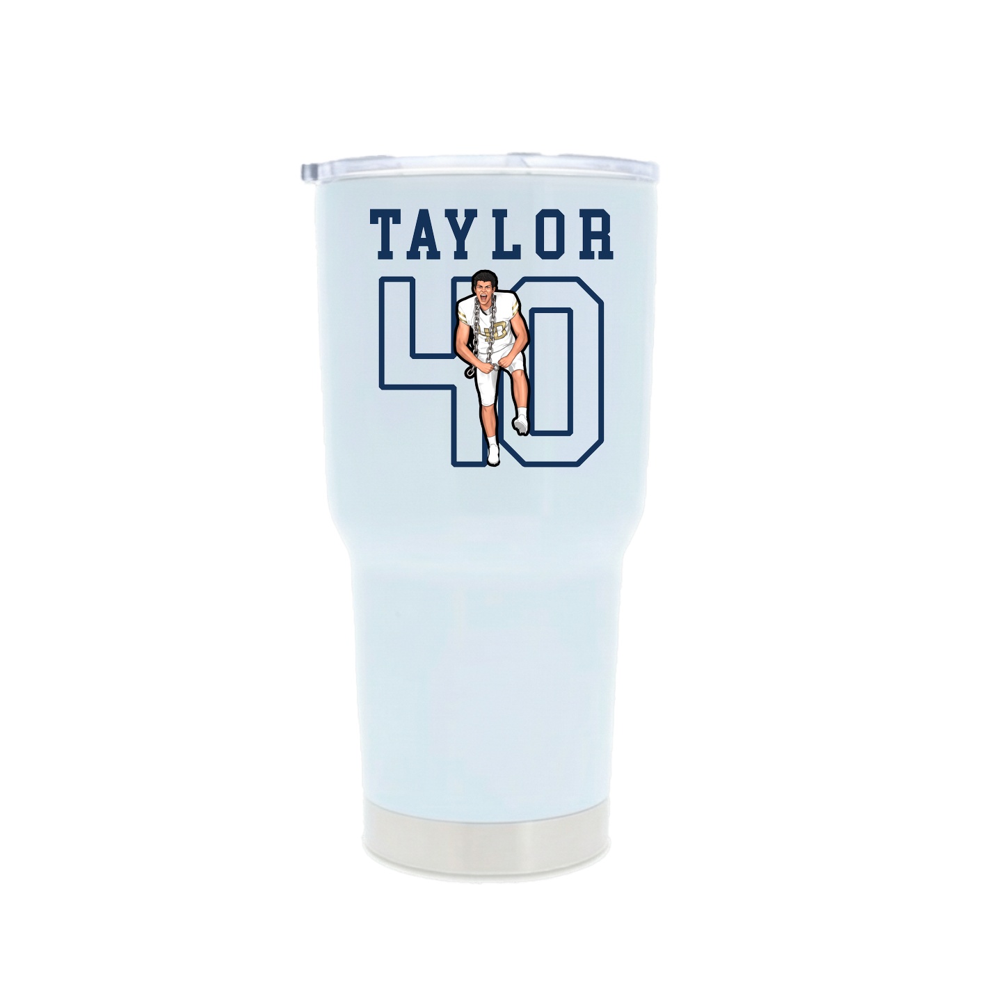 30oz Stainless Steel Tumbler — Shirsey in White