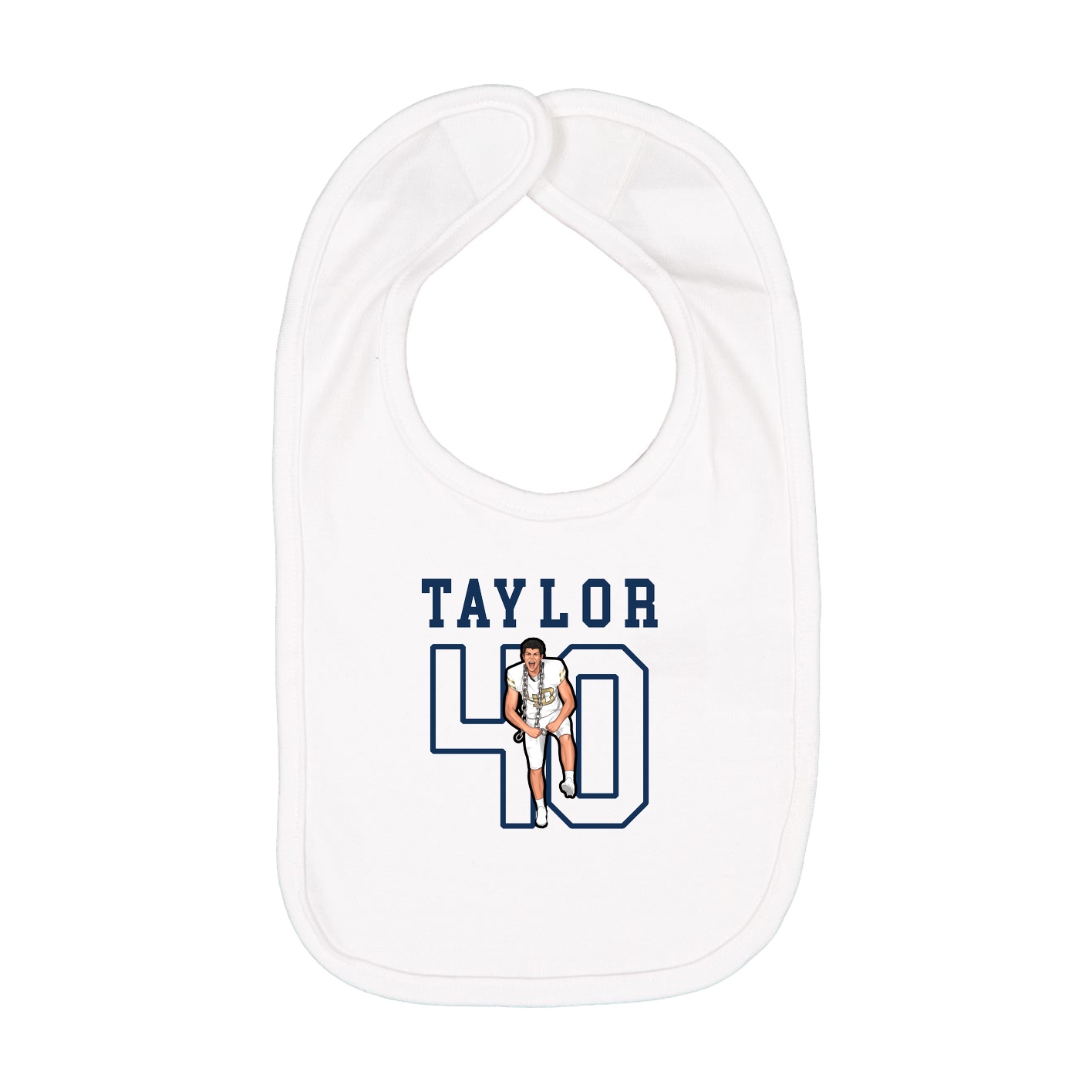 Infant Bib — Shirsey in White