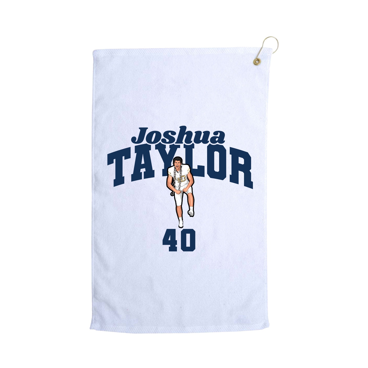Golf Towel — Signature Arch in White