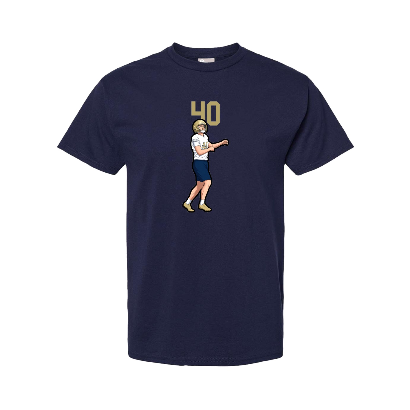 Youth Tee — Number Top in Navy