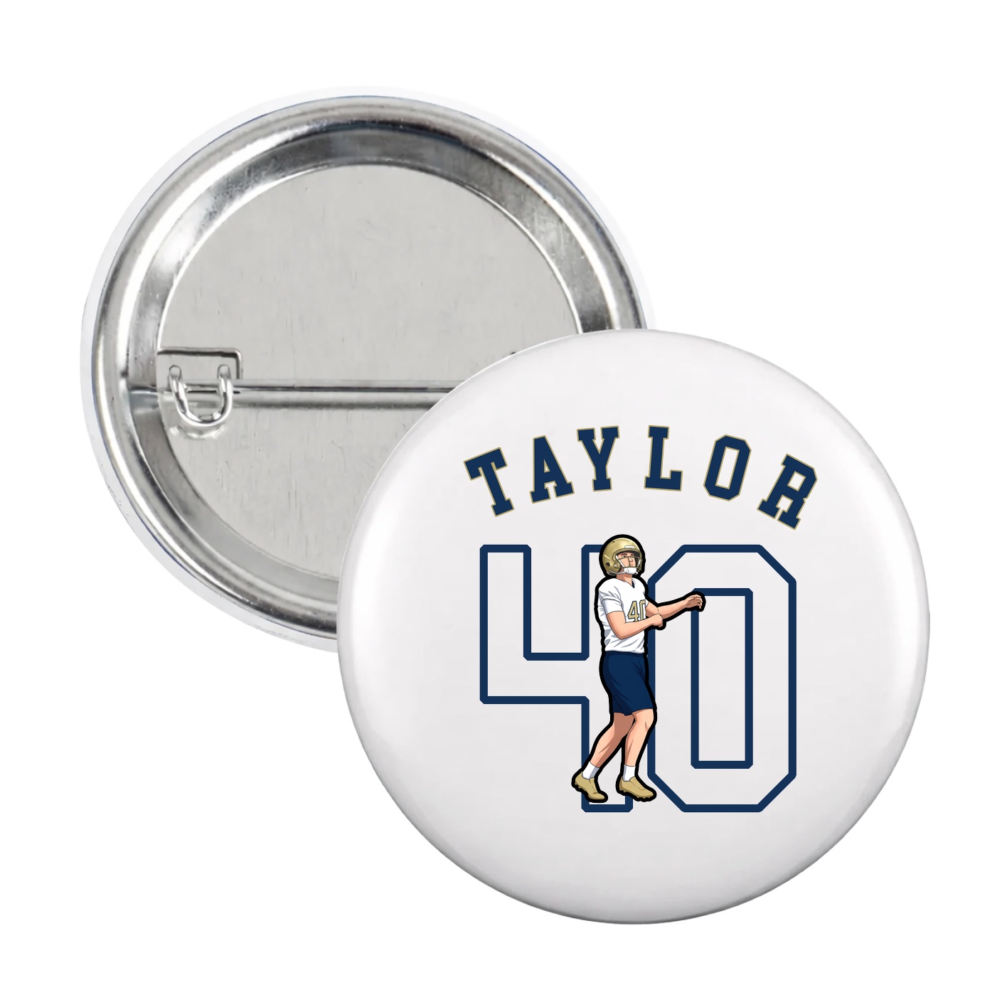 Game Day Button — Shirsey Arch in White