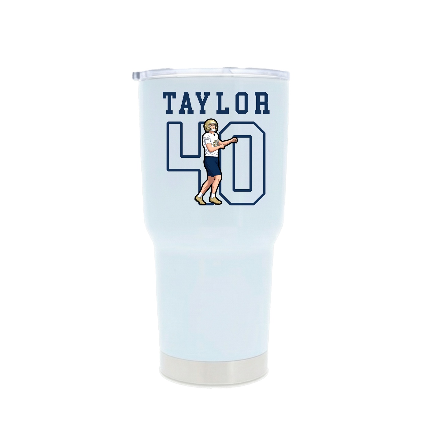 30oz Stainless Steel Tumbler — Shirsey in White