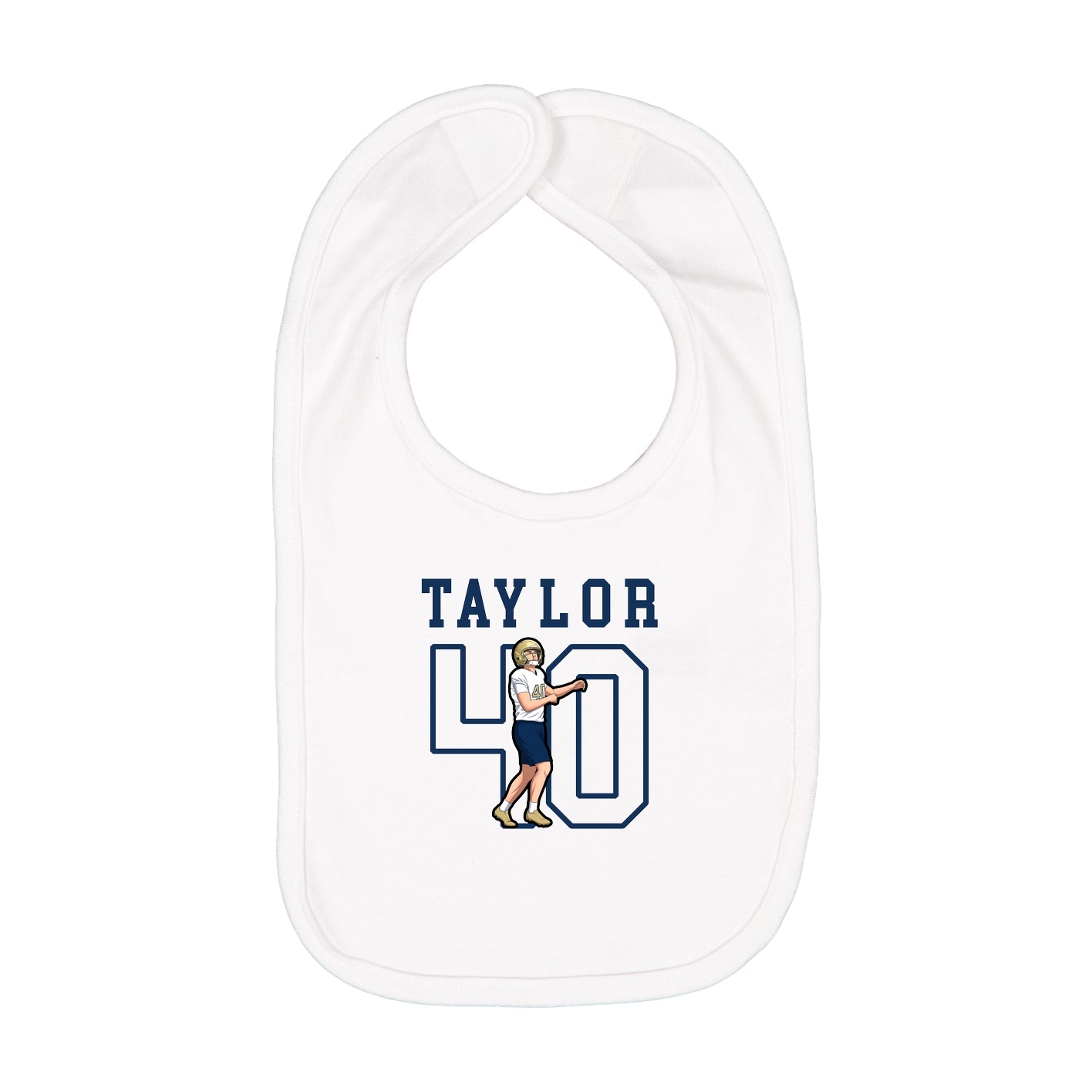 Infant Bib — Shirsey in White