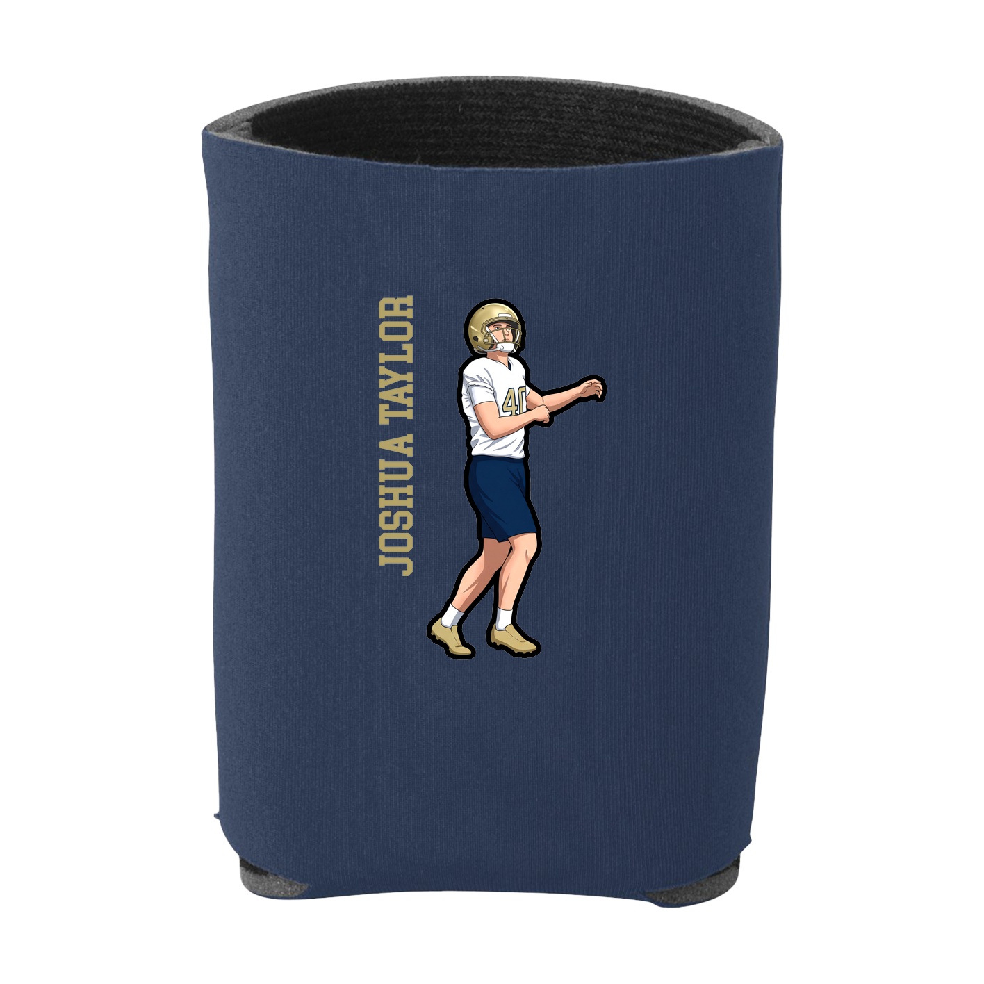 Can Holder — Name Vertical in Navy