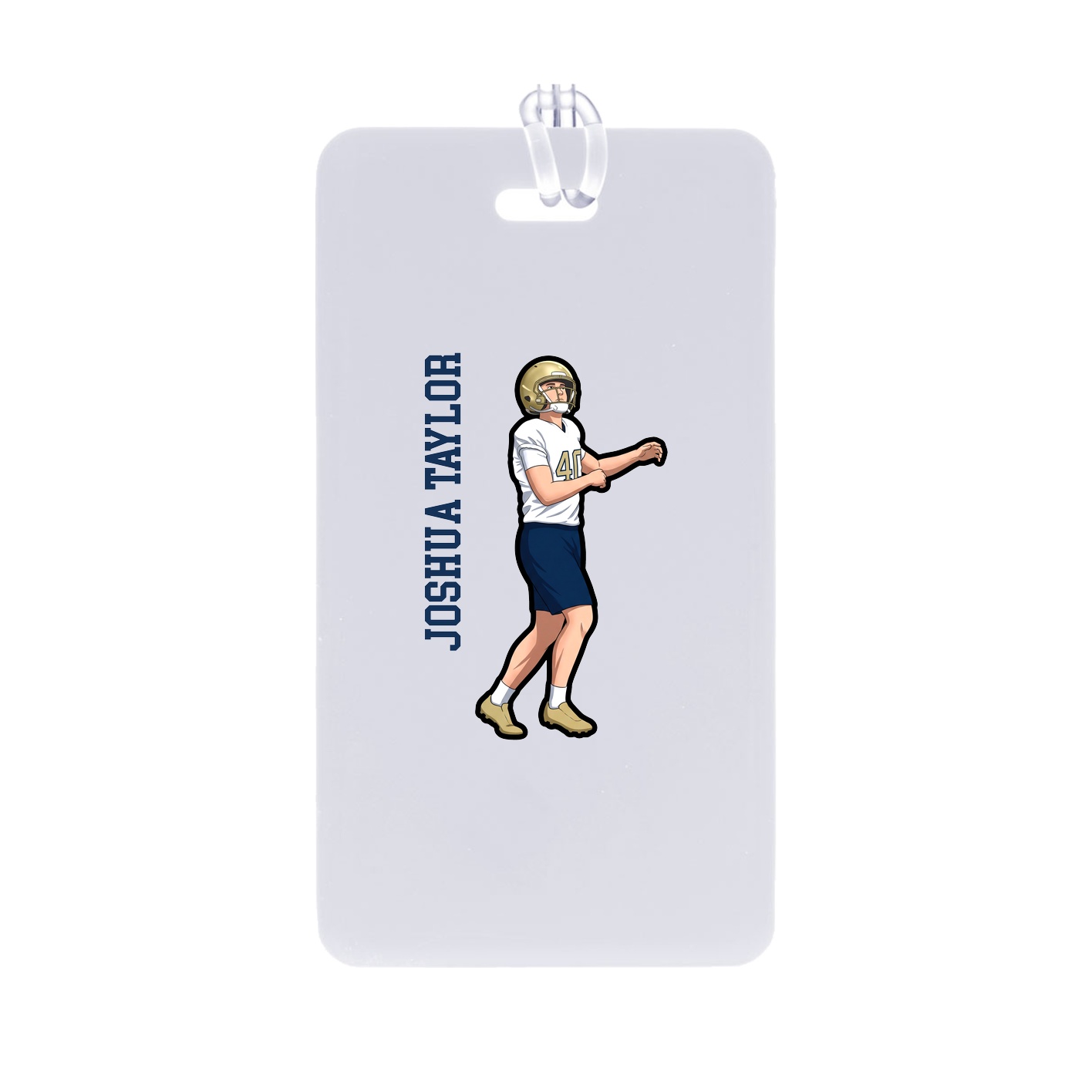 Bag Tag — Name Vertical in Classic