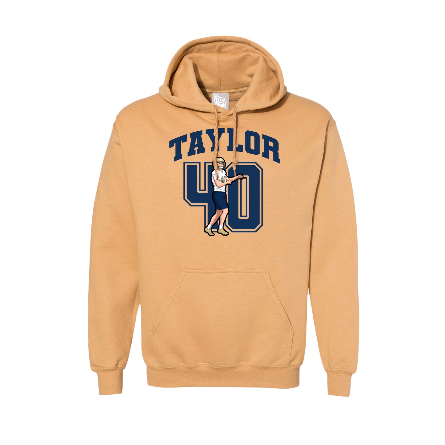 Hoodie — Number in Vegas Gold