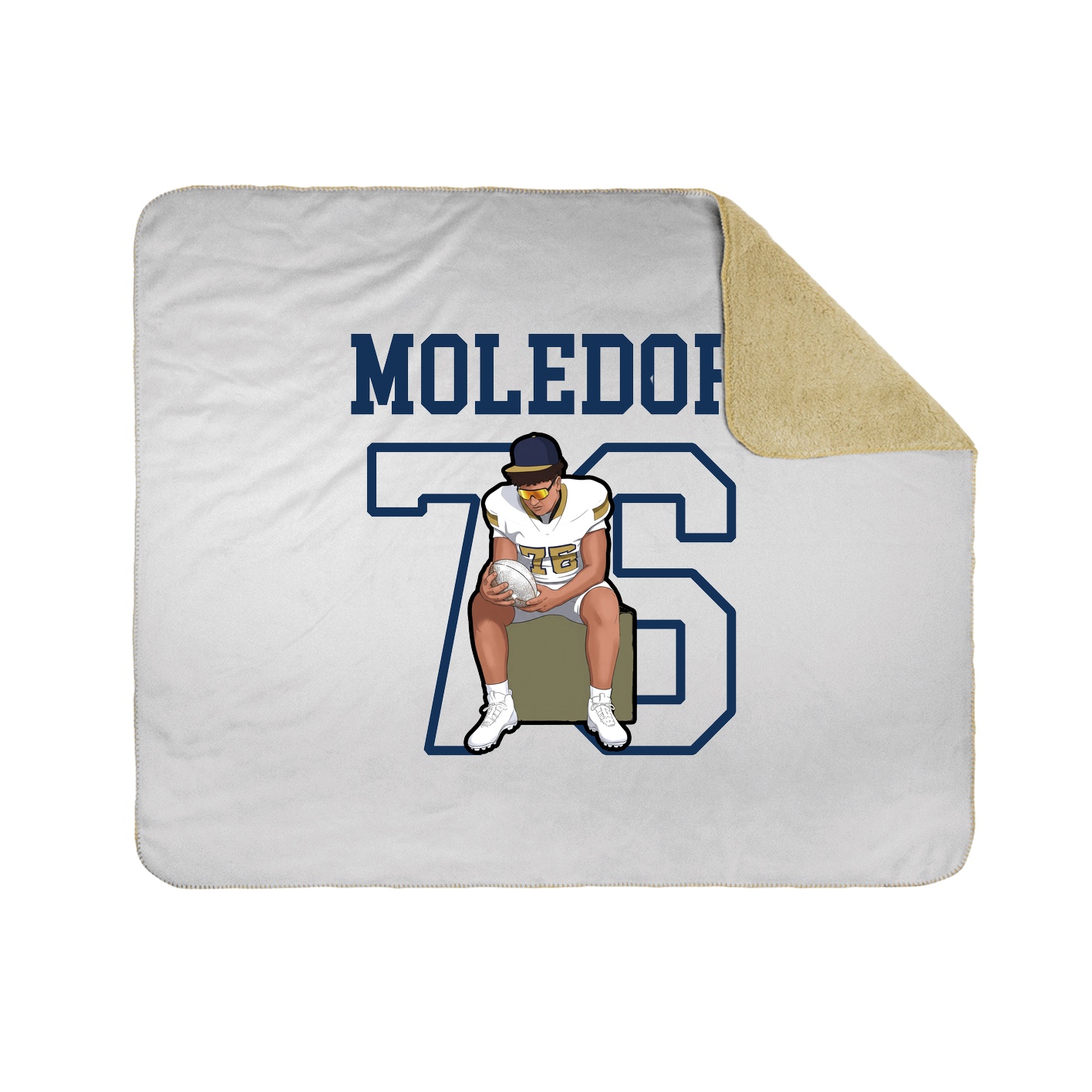 Throw Blanket — Shirsey in White