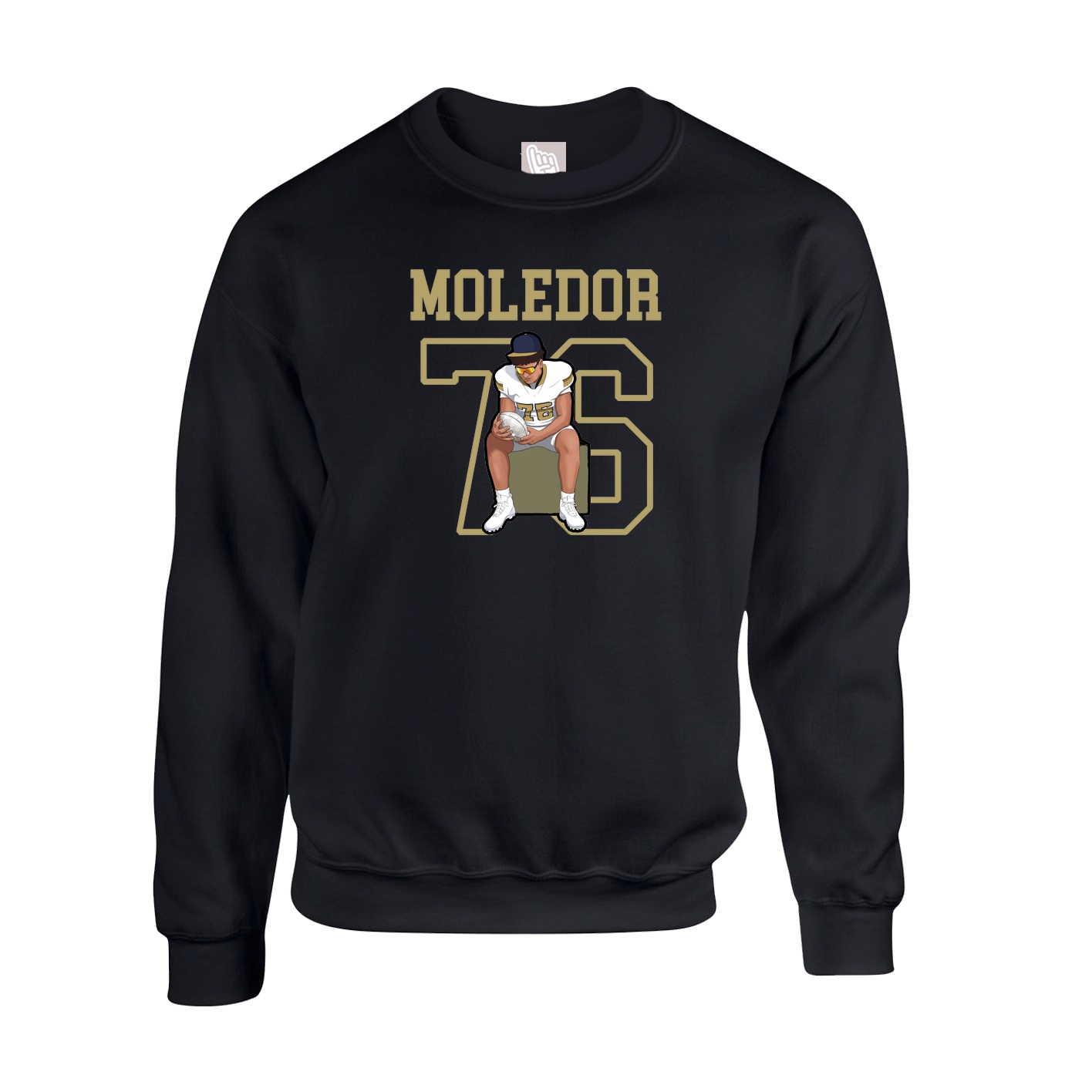 Fleece Crew — Shirsey in Black