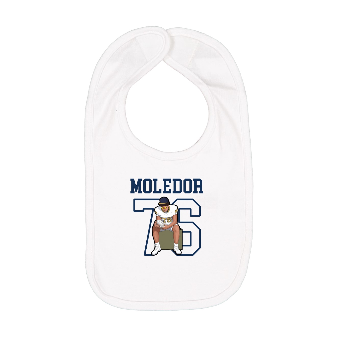 Infant Bib — Shirsey in White