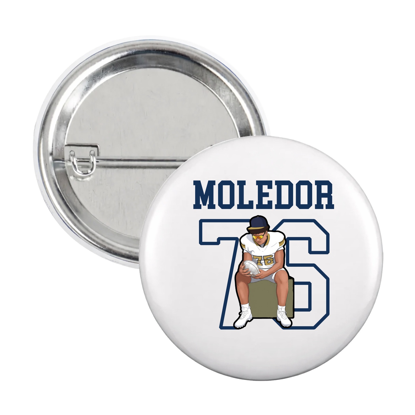Game Day Button — Shirsey in White
