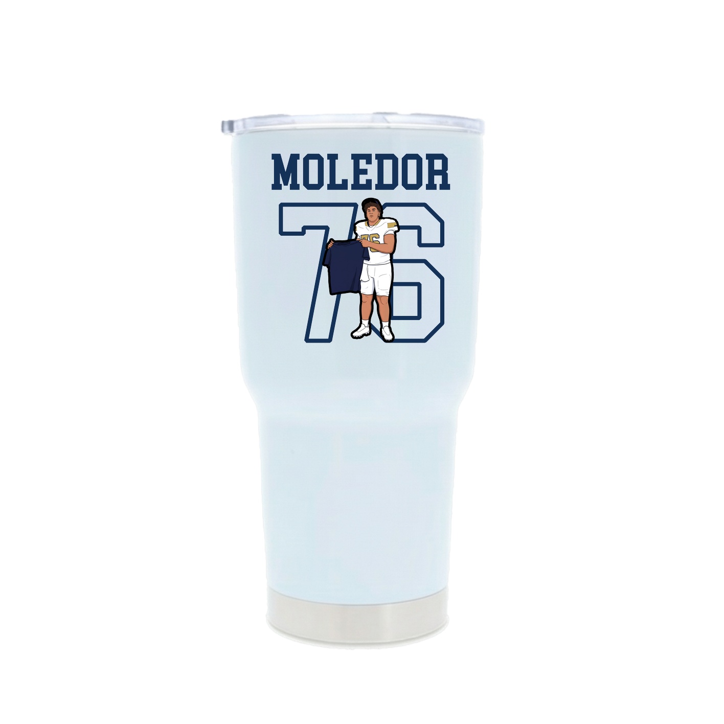 30oz Stainless Steel Tumbler — Shirsey in White