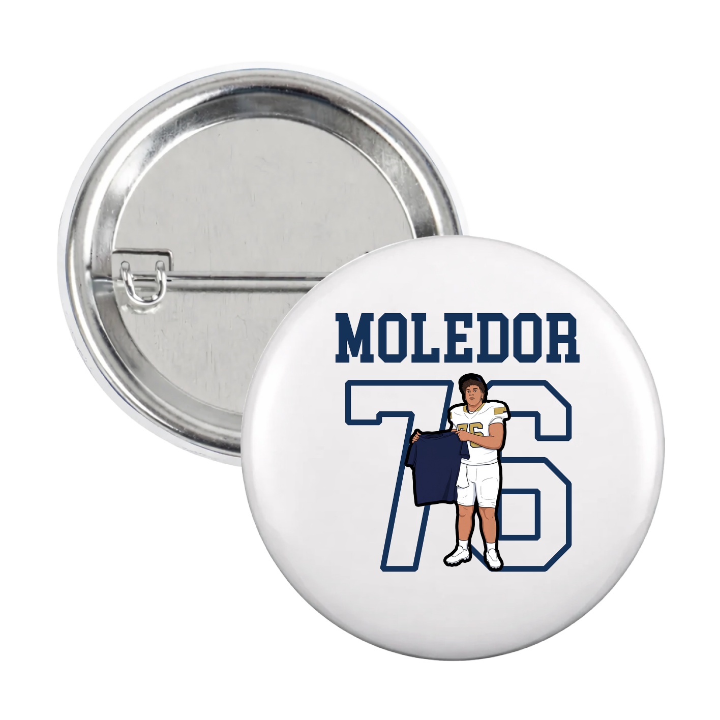 Game Day Button — Shirsey in White