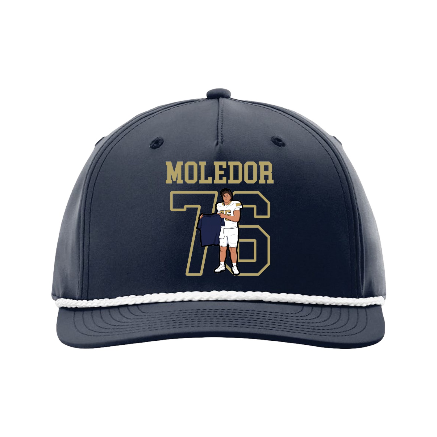 Five-Panel Classic Rope Cap — Shirsey in Navy