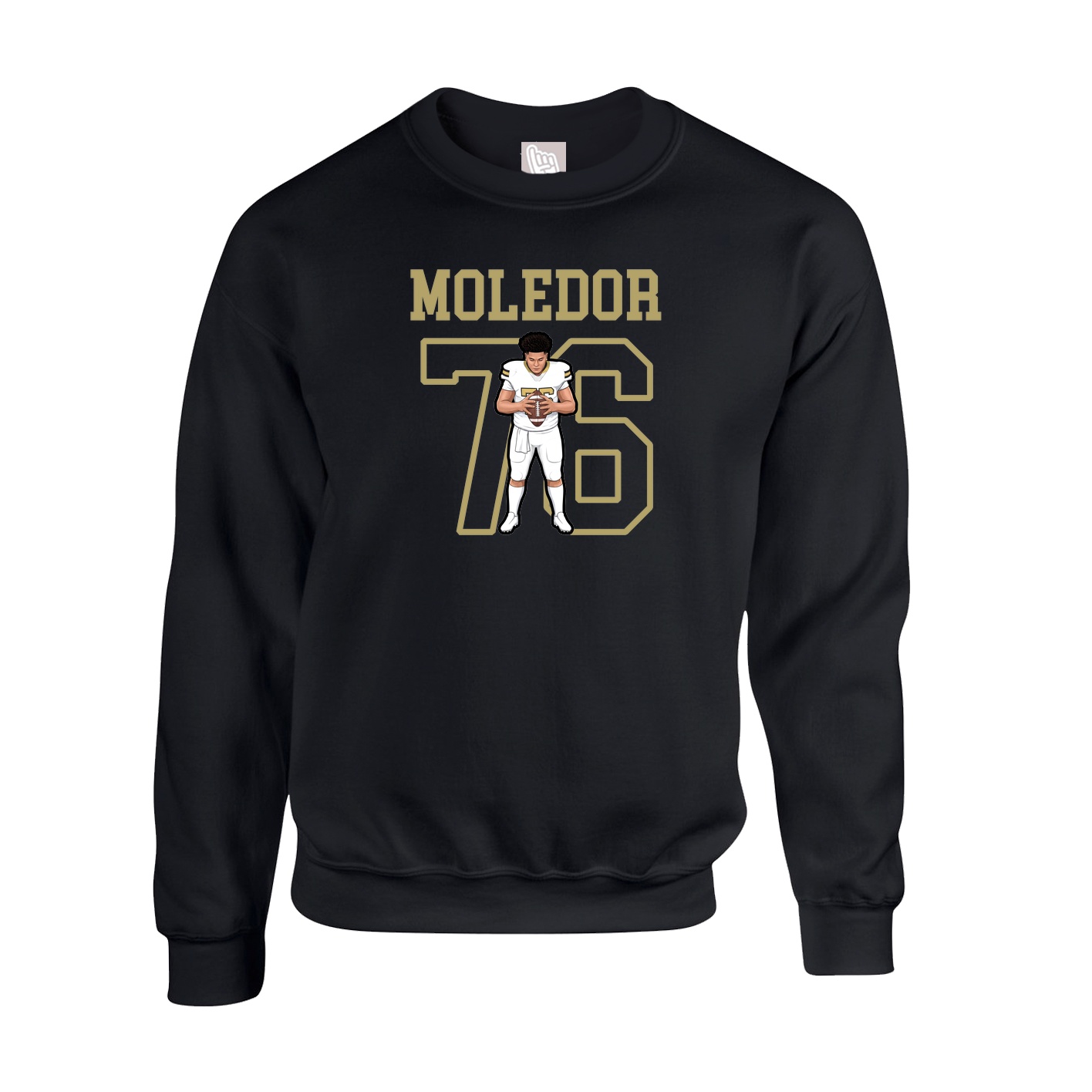 Fleece Crew — Shirsey in Black