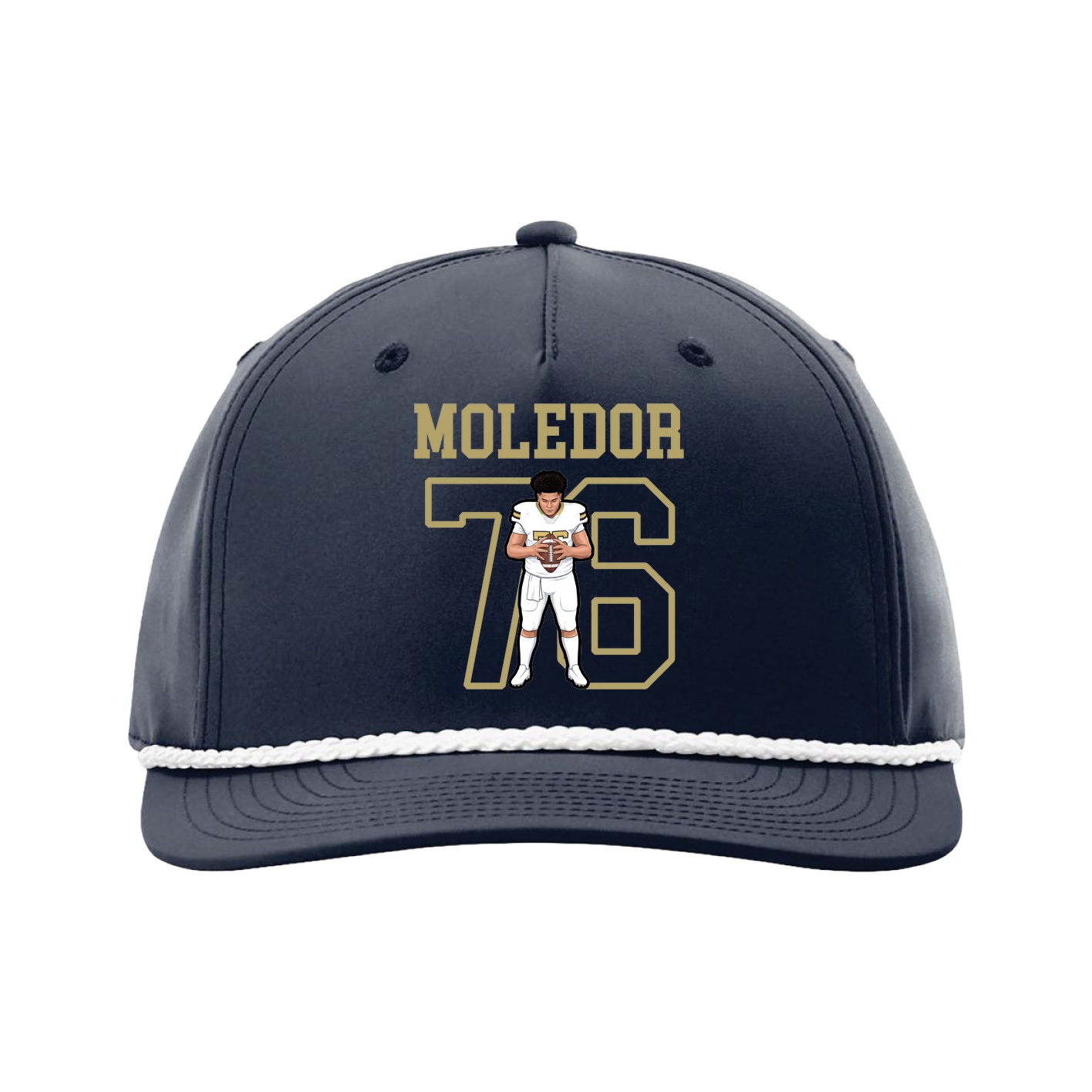 Five-Panel Classic Rope Cap — Shirsey in Navy