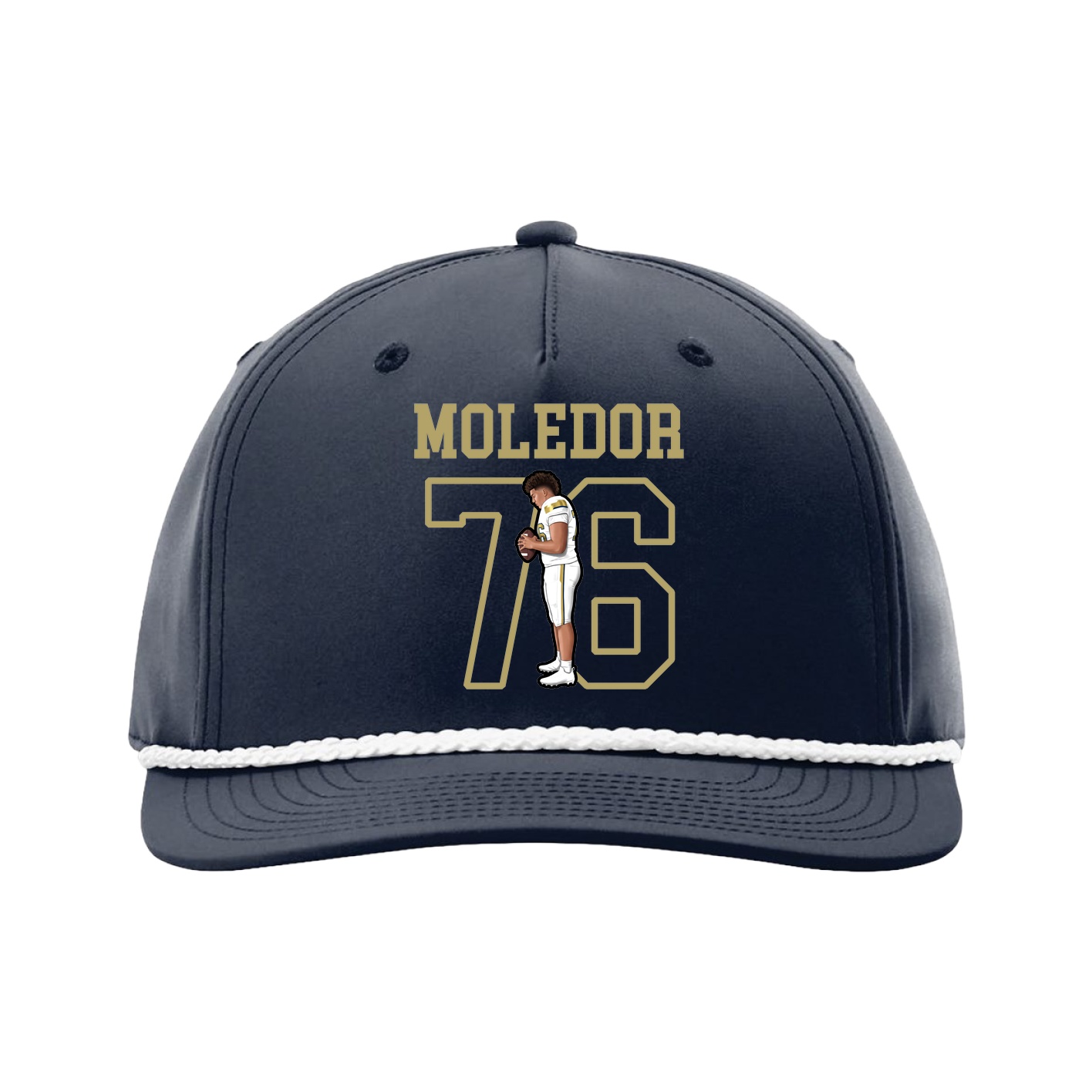 Five-Panel Classic Rope Cap — Shirsey in Navy