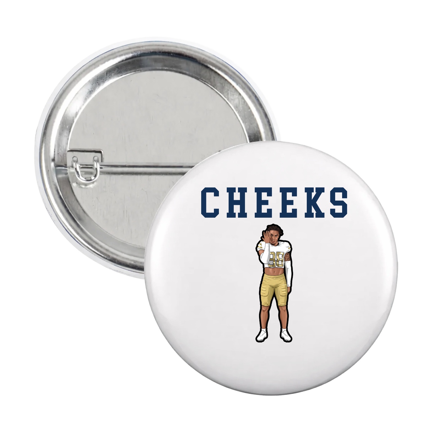 Game Day Button — Shirsey in White