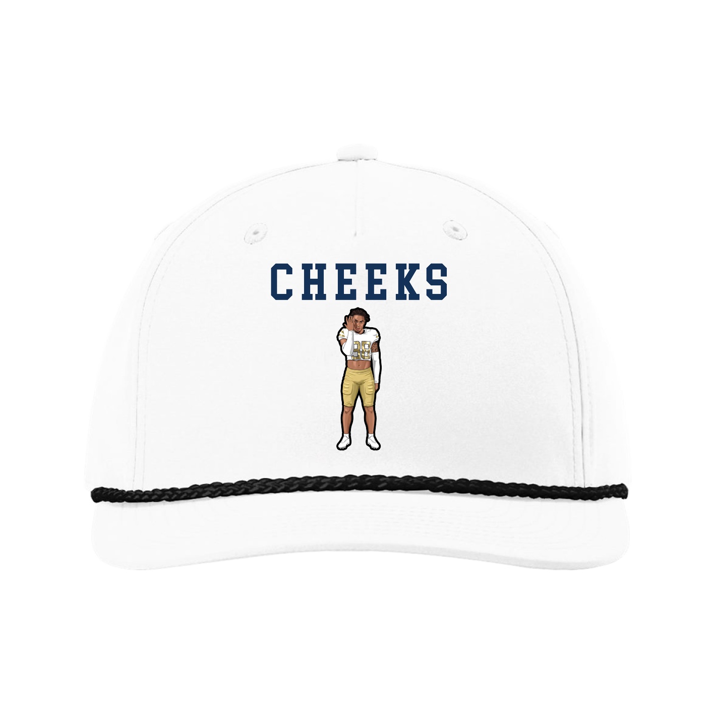 Five-Panel Classic Rope Cap — Shirsey in White