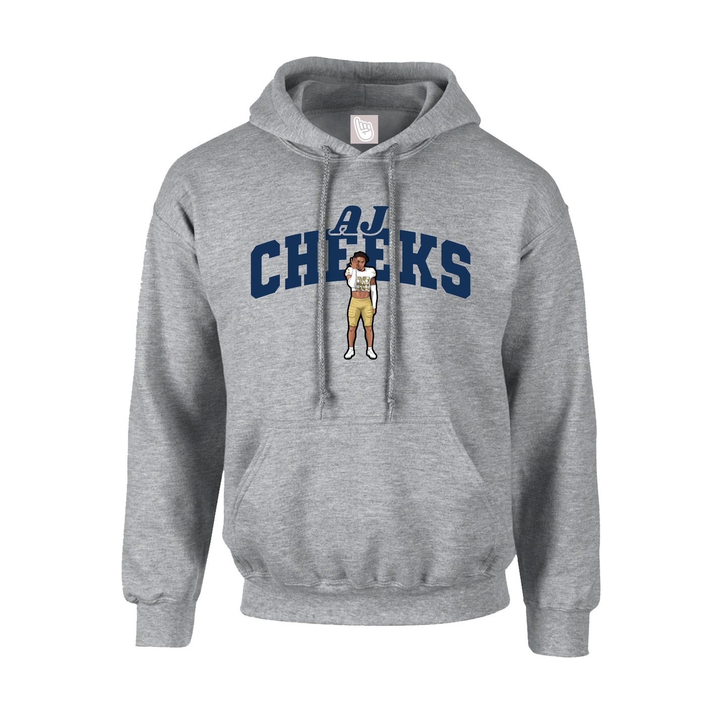 Youth Hoodie — Signature Arch in Grey
