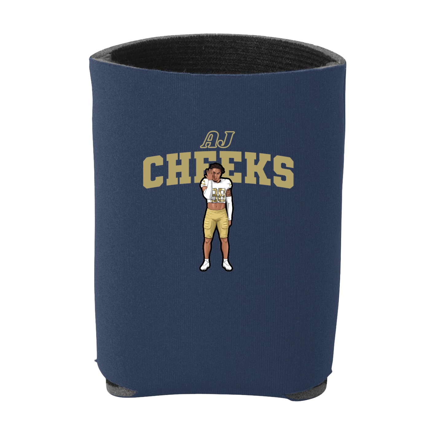 Can Holder — Name Arch in Navy