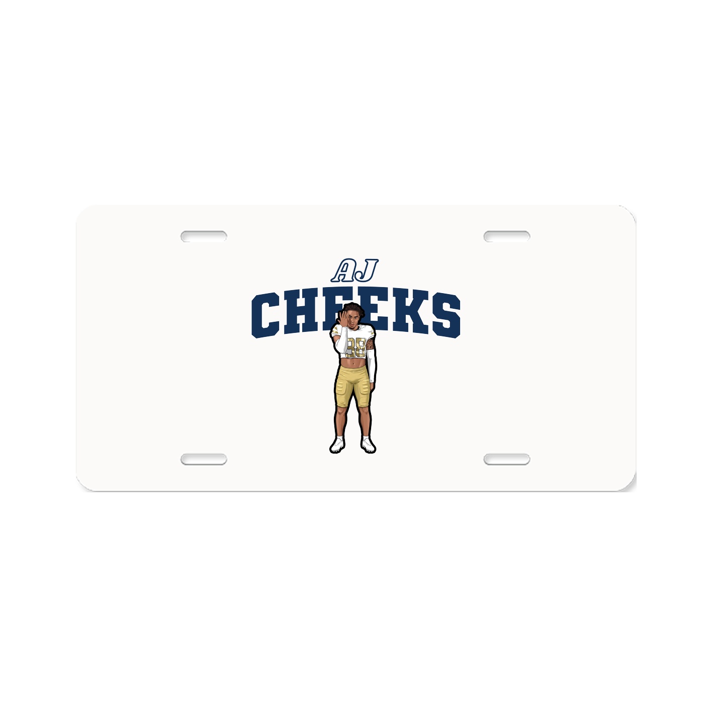 License Plate — Name Arch in Classic