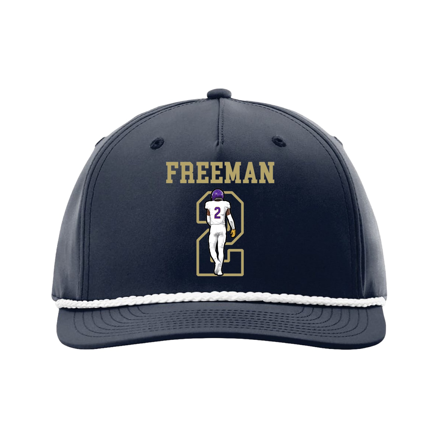 Five-Panel Classic Rope Cap — Shirsey in Navy