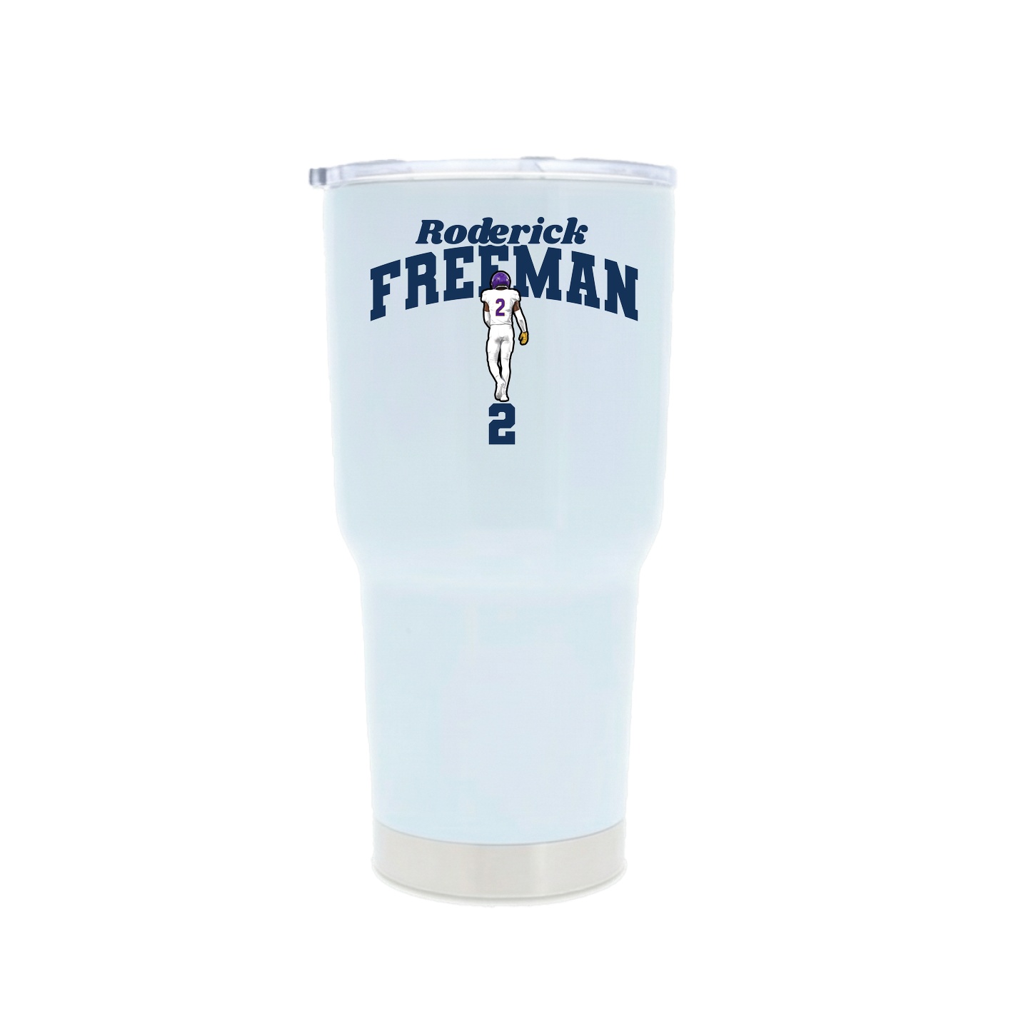 30oz Stainless Steel Tumbler — Signature Arch in White