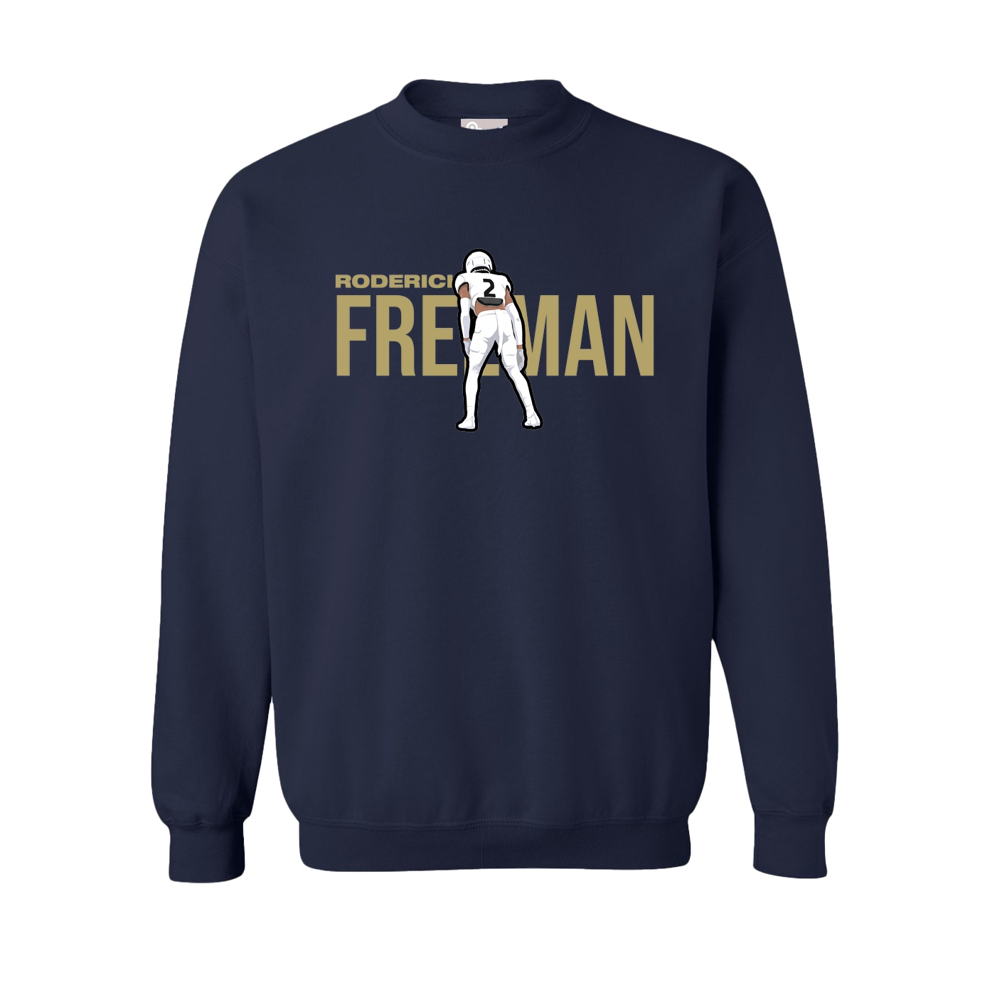 Fleece Crew — Player Name in Navy
