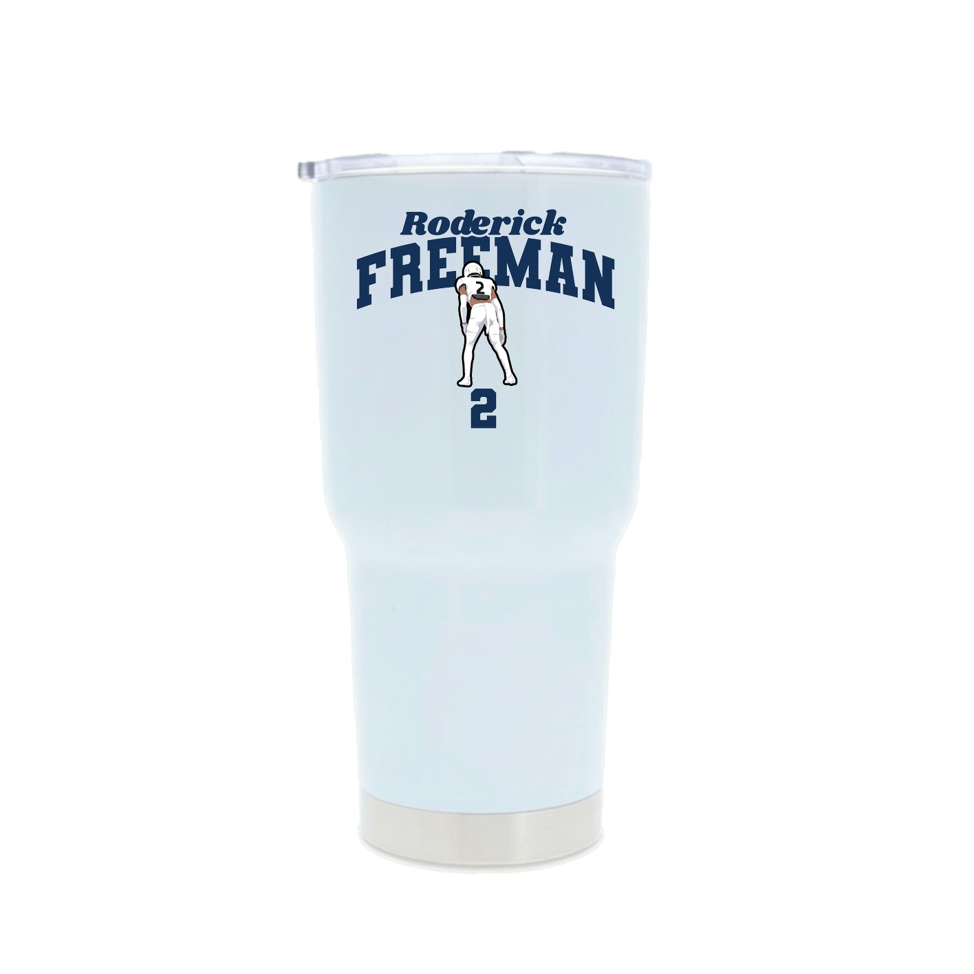 30oz Stainless Steel Tumbler — Signature Arch in White