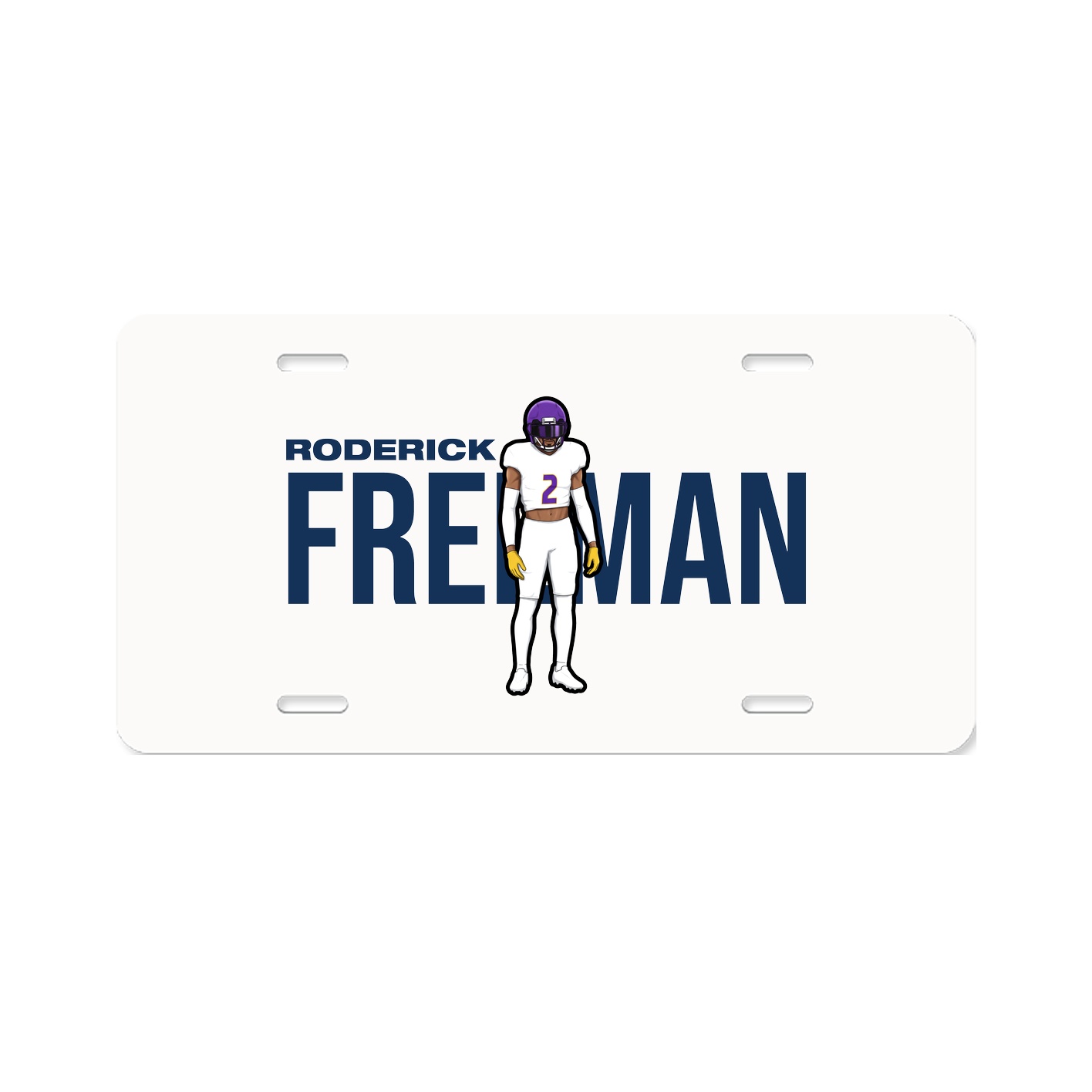 License Plate — Player Name in Classic
