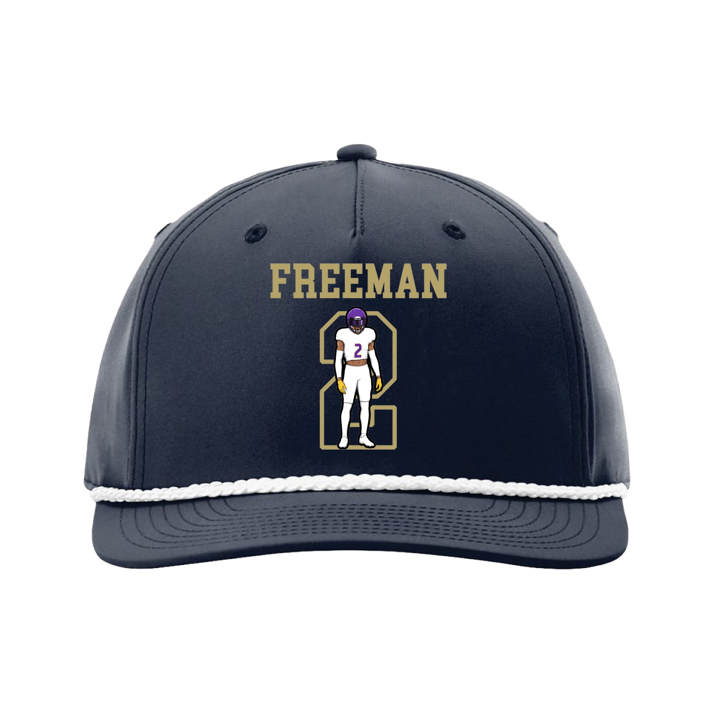 Five-Panel Classic Rope Cap — Shirsey in Navy