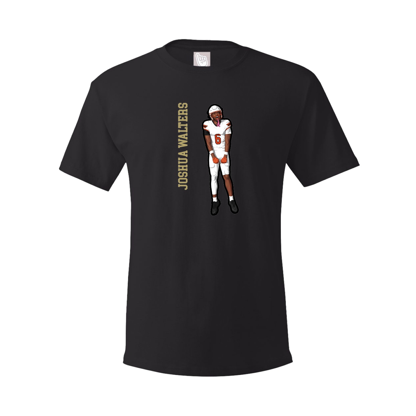 Tee — Name Vertical in Black
