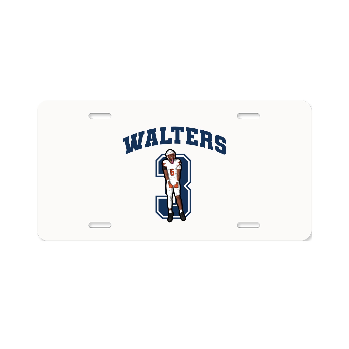 License Plate — Number in Classic