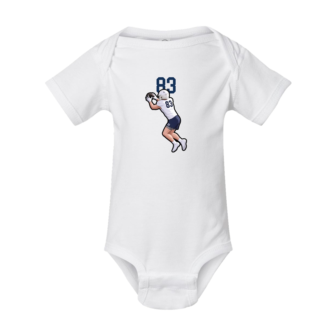 Baby Onesie — Number Top in White