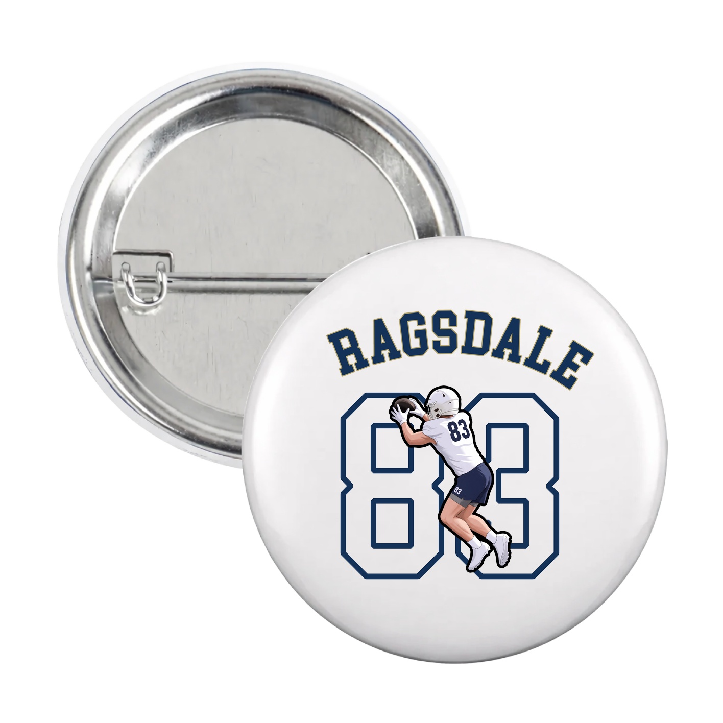 Game Day Button — Shirsey Arch in White