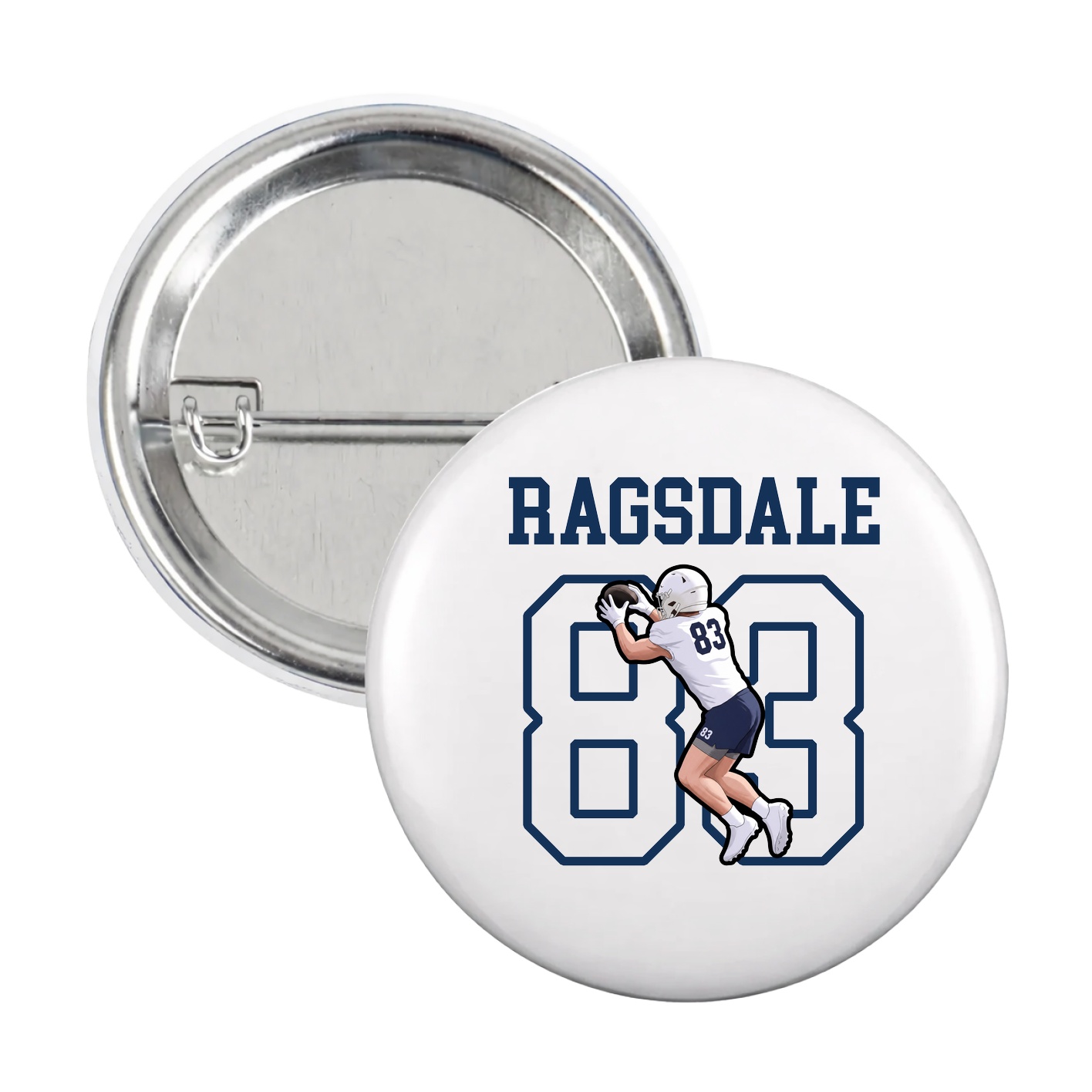 Game Day Button — Shirsey in White